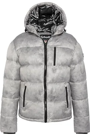 Schott NYC Herren Inwood Jacke, Hellgrau, XXL
