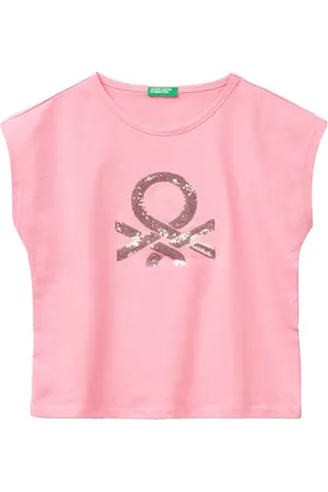 Benetton Mädchen 3i1xc10j8 T-Shirt, , 170 cm