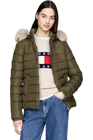 Tommy Hilfiger Damen Pufferjacke Basic Hooded Down Jacket mit Kapuze, , XXS