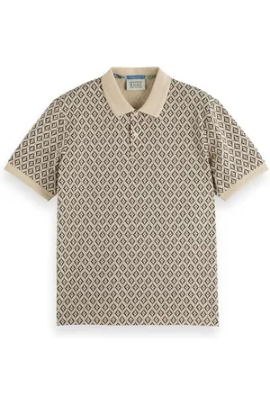 Scotch&Soda Herren Regular Fit Mini All Over Print Polo Shirt, , L EU