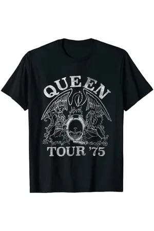 Queen Offizielles Tour 75 Wappen Logo T-Shirt