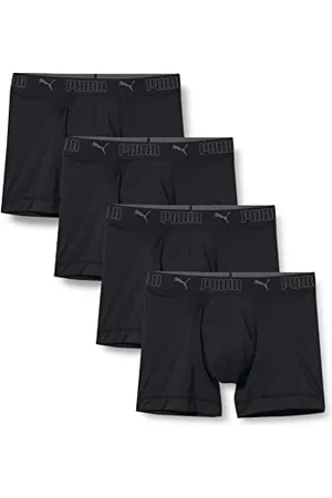 PUMA Herren Sport Microfiber Boxer 4p Amazon Unterwäsche, , S EU