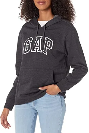 GAP Damen Logo Hoodie Hooded Pull-on Sweatshirt, , L