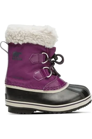 sorel Yoot Pac Nylon WP wasserdichte Schneestiefel, Wild Iris/Dark Plum Youth Collection 2024, 31 EU