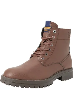 JACK & JONES Herren JFWBERNIE Boot PU Schnürstiefelette 12243413 , ,43 EU