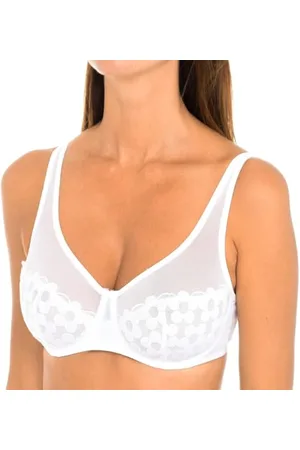 Dim Bh Bügel Generous Broderie Damen x1, White, 80B