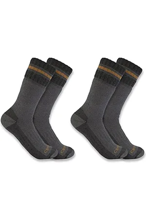 Carhartt Herren Schwere Stiefelsocken aus Synthetikwollmischung, 2 Paar, , L
