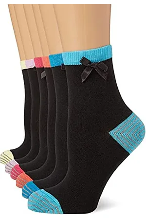 FM London Damen Ferse und Zehen Lässige Socken, , One size (6 per pack)