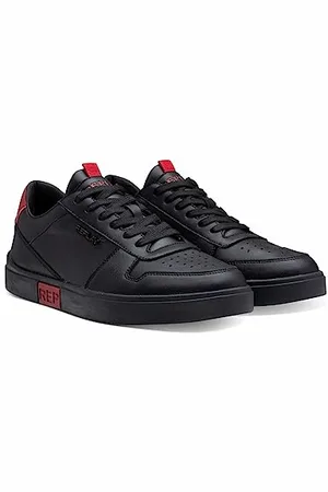 Replay Herren Polys Court Sneaker, 178 Black RED, 44 EU