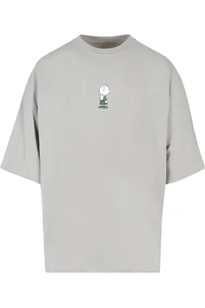 Merchcode Herren T-Shirt Peanuts - Charlie Brown Huge Tee, Oversized Fit, Cotton 100 Percent, 4XL