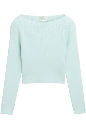 TOM TAILOR Kinder RIPP T-Shirt mit Cut-Outs, Sky Captain Blue, 176