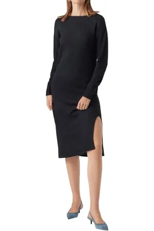 VERO MODA VMLEFILE LS Boatneck Calf Dress NOOS