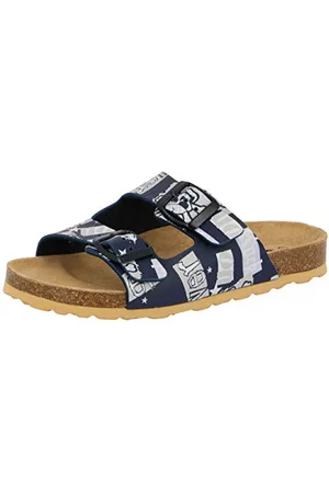 LICO Unisex Kinder BIOLINE ROCKY Pantoletten, Marine/ Grau, 38 EU