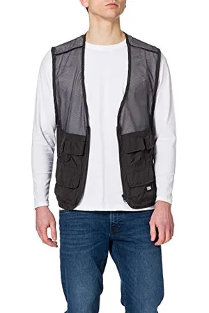 Urban classics Herren TB4130-Light Pocket Vest Weste, Black, XXL