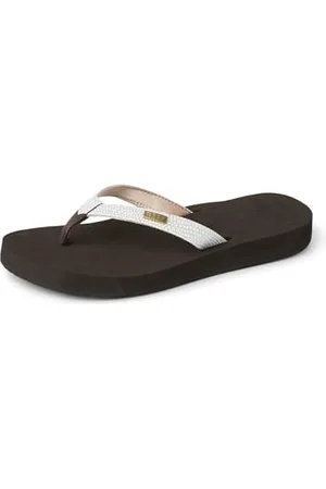 Reef Damen Star Cushion Sassy Zehentrenner, Braun (Brown/White BNW), 42.5 EU
