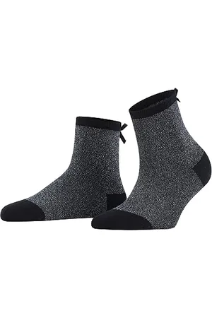 ESPRIT Damen Kurzsocken Glitter Bow W SSO Baumwolle kurz gemustert 1 Paar, , 35-38