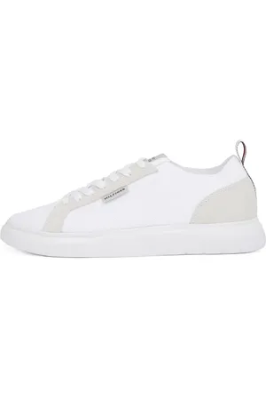 Tommy Hilfiger Herren Vulcanized Sneaker Light Knit Seasonal Elegant, (White), 46