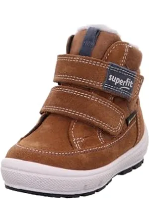 Superfit Jungen GROOVY Boot, Winterstiefel, BRAUN/BLAU 3010, 26