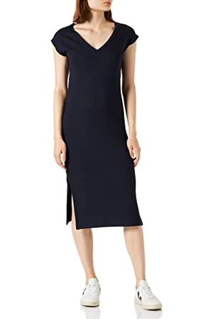 GANT Damen D1. Detail Slit Jersey Dress Kleid, , S