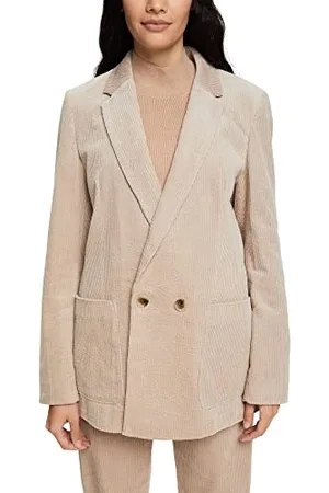 ESPRIT Damen 092ee1g307 Blazer, Light Taupe, 34 EU