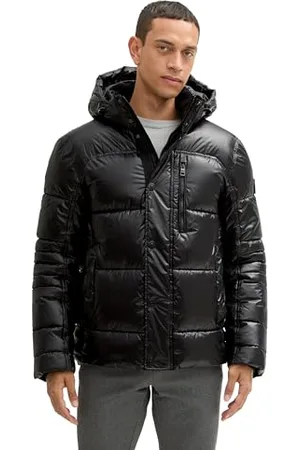 TOM TAILOR Herren Puffer Winterjacke mit Abnehmbarer Kapuze, , XXXL
