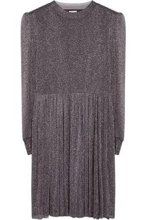 QS by s.Oliver Mesh-Kleid mit Glitzergarn