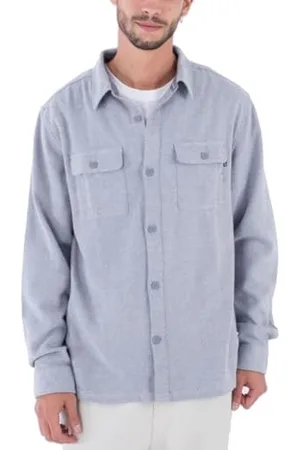 Hurley Herren Santa Cruz Twill Flannel Ls Hemd, , XL