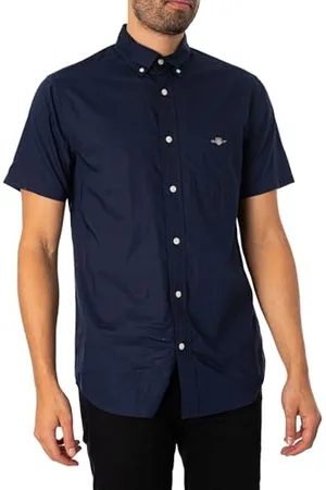 GANT Herren REG POPLIN SS Shirt Klassisches Hemd, , Standard