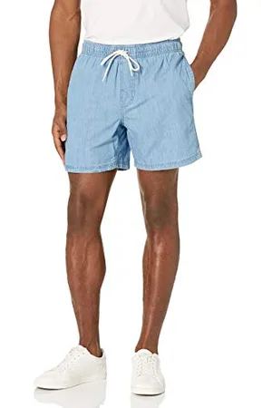 Amazon Herren Shorts mit Kordelzug und 15 cm Innenbeinlänge, , M