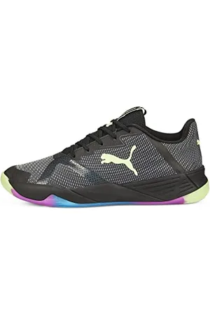 PUMA Unisex Accelerate Turbo Nitro II Hallenturnschuh, Black-Fizzy Light-Ocean Dive-Festival Fuchsia, 42.5 EU