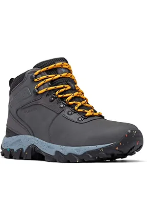 Columbia Newton Ridge WP Omni-Heat II wasserdichte Wanderstiefel für Herren, Grau (Dark Grey x Raw Honey), 42.5 EU