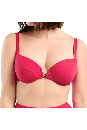 Sans Complexe Damen Glamourous Textured Badeanzug Top mit Bügel, , 80D