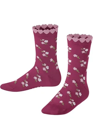 Falke Unisex Kinder Socken Ditsy Flowers K So Baumwolle gemustert 1 Paar, , 35-38