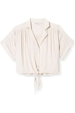 ONLY Onlpaula Life S/S Tie Shirt WVN Noos