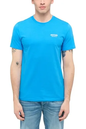 Mustang Herren Style Austin T-Shirt, Blau, L EU