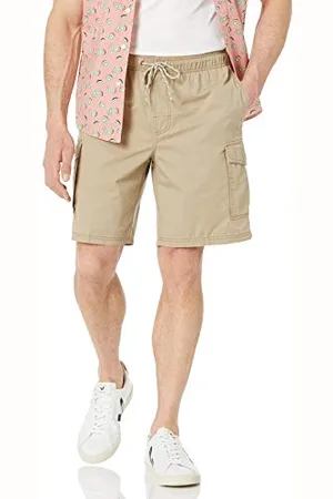 Amazon Herren 23 cm Cargo-Shorts mit elastischer Taille, , XL