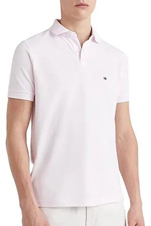 Tommy Hilfiger Herren Poloshirt Kurzarm 1985 Regular Fit, Rosa , S