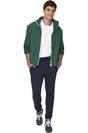 Trendyol Herren Herren Mittlerer Bund Slim Jogginghose Sweatpants, Marineblau, XXL EU