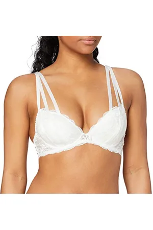 Aubade Soutien-gorge Push-Up, Coussinets Amovibles, FIEVRE DE GLACE, Blanc, Taille 85A, NC18_OPAL