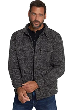 JP 1880 Herren Shirt, Overshirt, 1/1, Knitted Fleece Hemd, , 4XL EU
