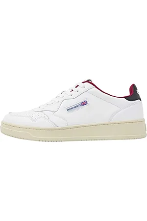 British Knights Herren NOORS Sneaker, White/Black/RED, 40 EU