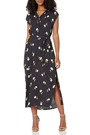 Billabong Damen Lovely Ways Button Front Midi Dress Lässiges Kleid, , Klein