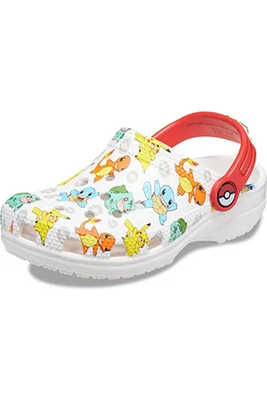 Crocs Pokemon Classic Kids Clog 207739-94S, Boy,Girl slides, white, 28/29 EU