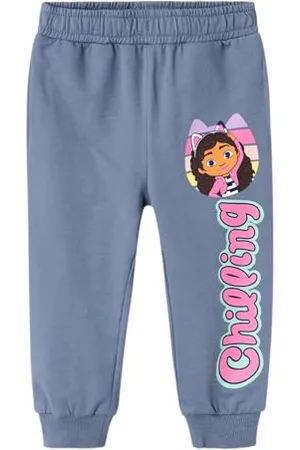 NAME IT Nmfsanne Gabby Nreg SWE Pant Bru Sky