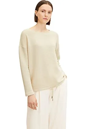 TOM TAILOR Damen Sweatshirt mit Struktur 1032611, , M