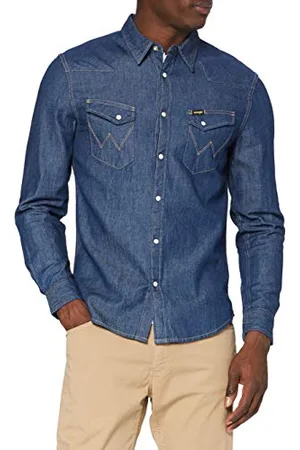 Wrangler Herren LS Western Shirt Freizeithemd, L, L