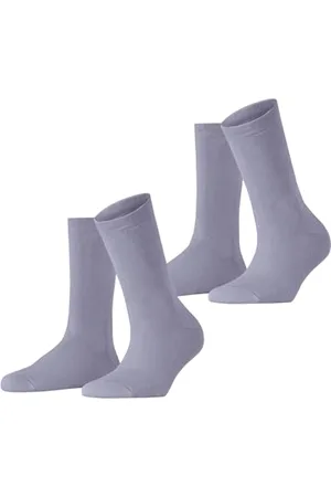 ESPRIT Damen Socken Cloud Multipack W So Baumwolle einfarbig 2 Paar, , 39-42
