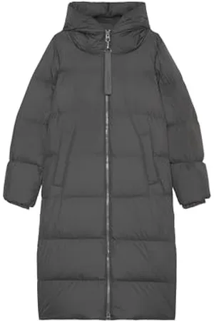 Marc O’ Polo Marc OߴPolo Damen Daunenmantel mit Stehkragen wasserabweisend, Grau (Light Graphite), 34