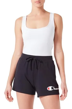 Champion Damen Legacy Icons W-Contrast Logo Cotton Lycra Shorts, , XS