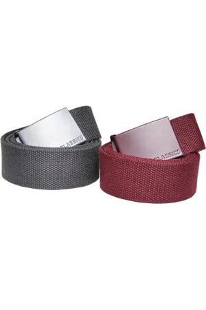 Urban classics Unisex TB4038-Colored Buckle Canvas Belt 2-Pack Gürtel, , L/XL